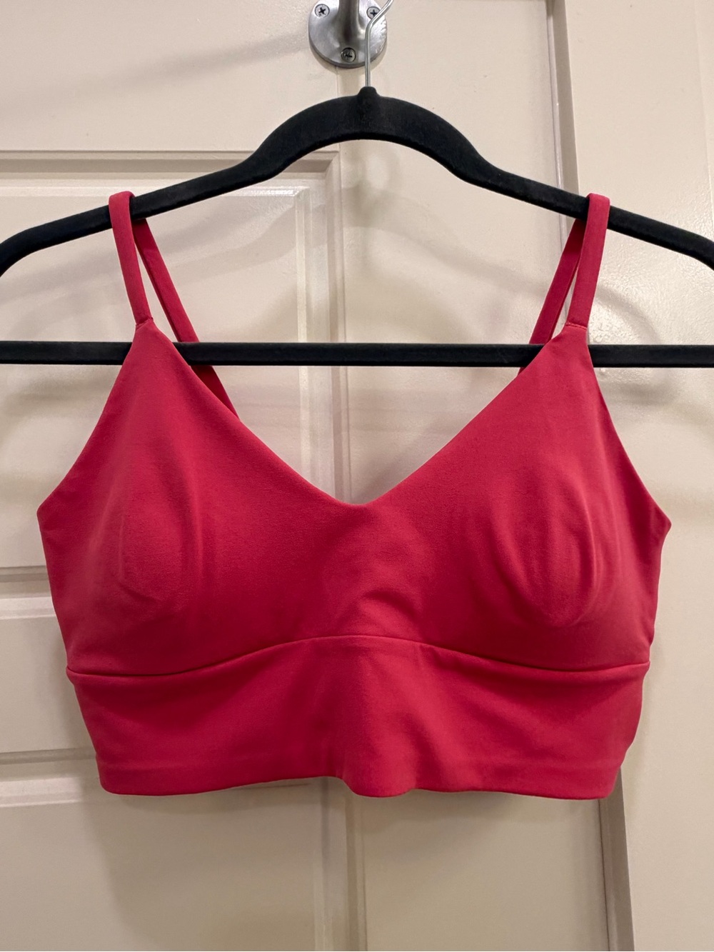 Lululemon Red V-Neck Bralette with Thin Straps